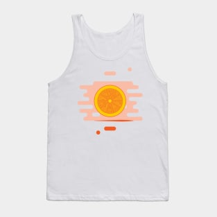 Orange in a splash of juice Tank Top